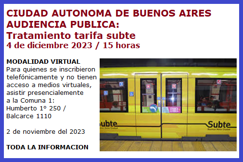 AUDIENCIA SUBTE